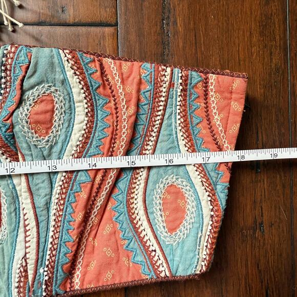 Ulla Johnson Isa bandeau Top In Tourmaline Handmade Woven Beaded Size 12 Boho - Picture 11 of 14